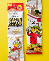 Baby Star Crunchy Ramen Snack Tiny Original Soy Sauce 2.96oz 4-pack