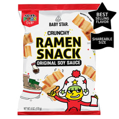 Baby Star Crunchy Ramen Snack Wide - Original 6oz (6 Pack)