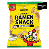Baby Star Crunchy Ramen Snack Wide - Tonkotsu 6oz (6 Pack)