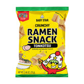 Baby Star Crunchy Ramen Snack Wide - Tonkotsu 2.46oz (6 Pack)