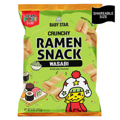 Baby Star Crunchy Ramen Snack Wide - Wasabi 6oz (6 Pack)