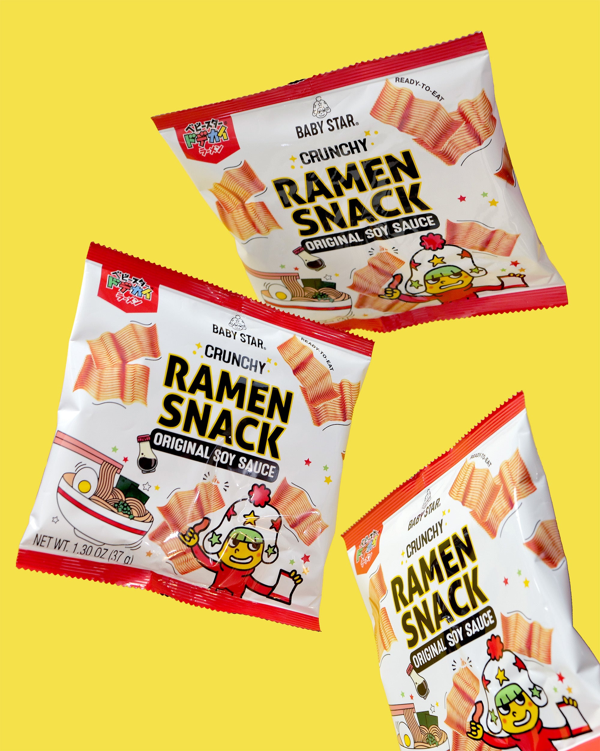 Baby Star Wide Original Soy Sauce ramen snack