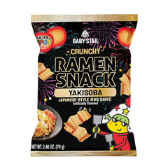 Baby Star Crunchy Ramen Snack Wide Yakisoba Flavor 2.46oz