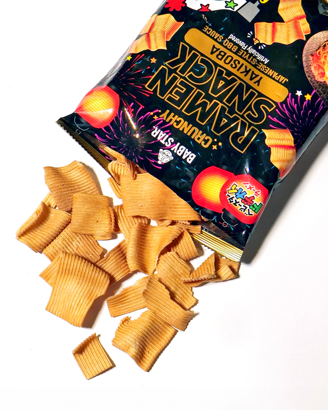 Baby Star Crunchy Ramen Snack Wide Yakisoba 2.46oz